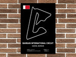 Bahrain International Circuit Layout Metal Sign