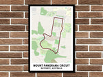 Mount Panorama Bathurst Circuit Map Layout Metal Sign