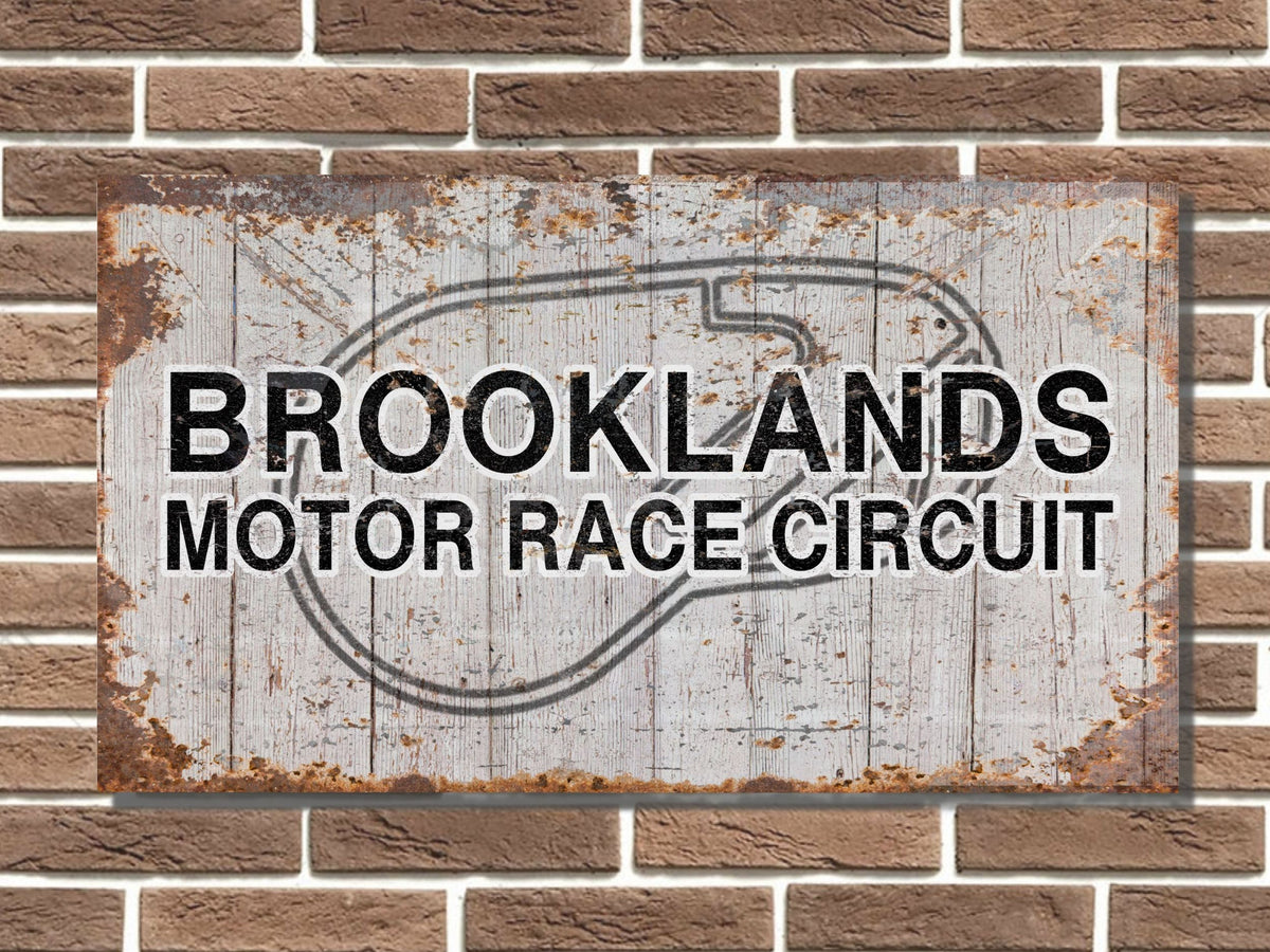 Brooklands Motor Circuit Board Sign