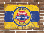 Chevrolet Parts Metal Sign