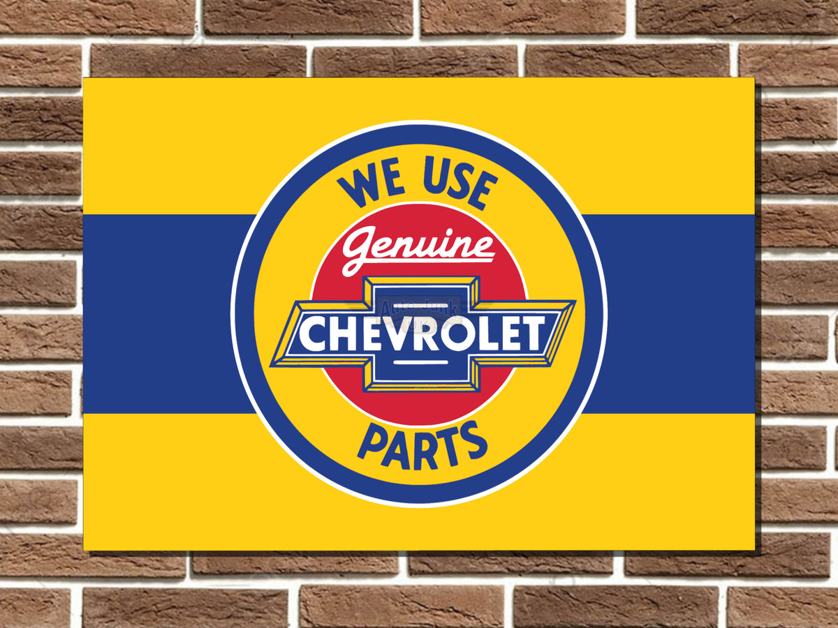 Chevrolet Parts Metal Sign