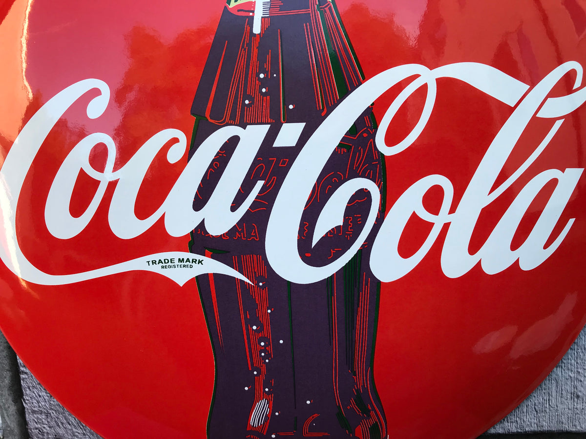 Coca Cola Enamel Sign