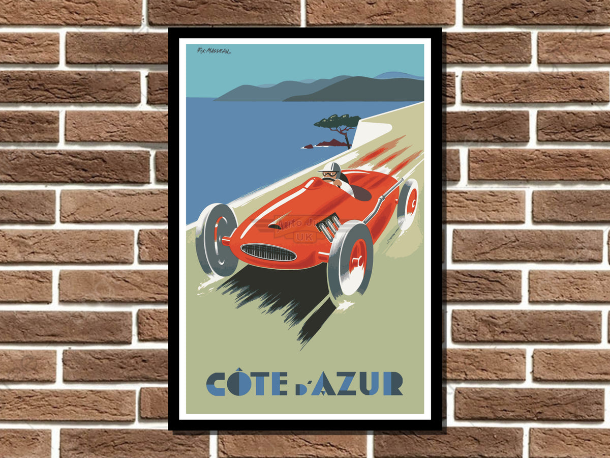 Cote d'Azur Metal Sign