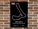 Croft Circuit Layout Metal Sign