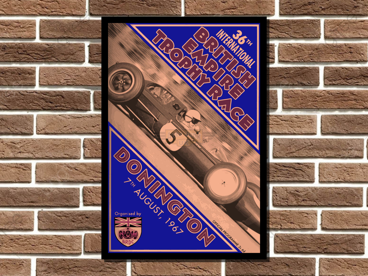 Donington British Empire Trophy Race Metal Sign