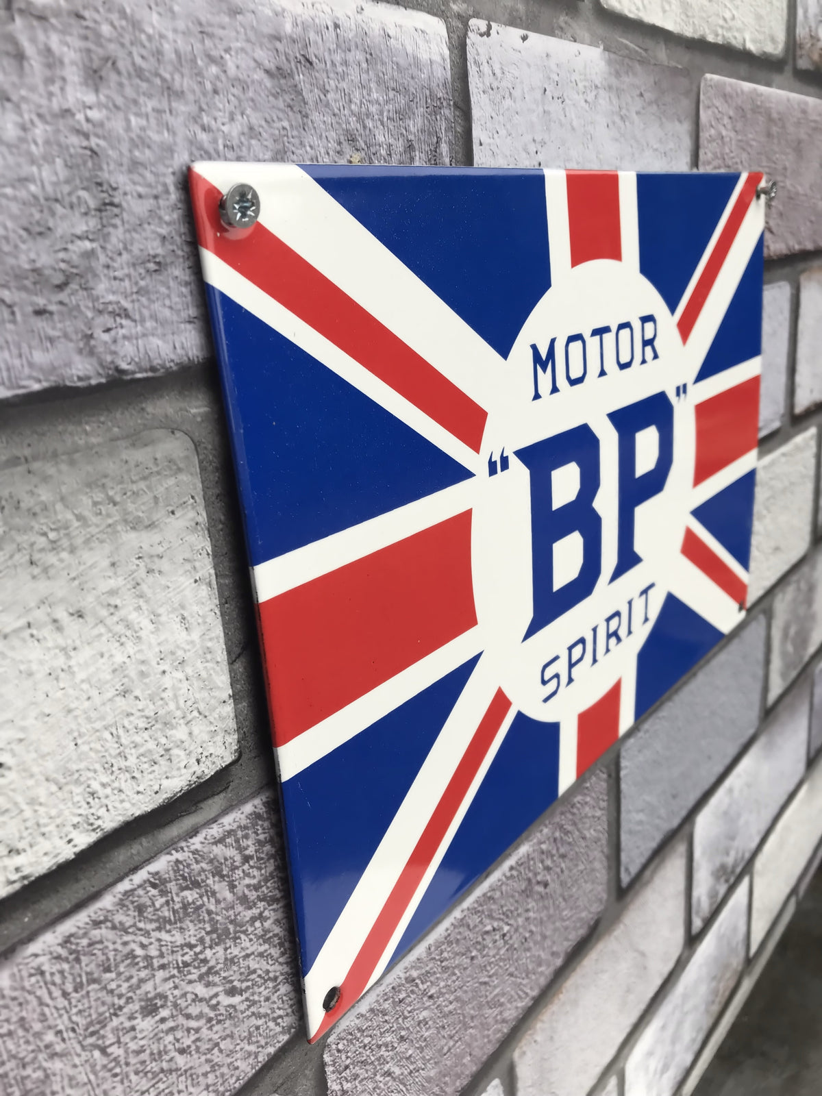 BP Motor Spirit Enamel Sign (rectangle)