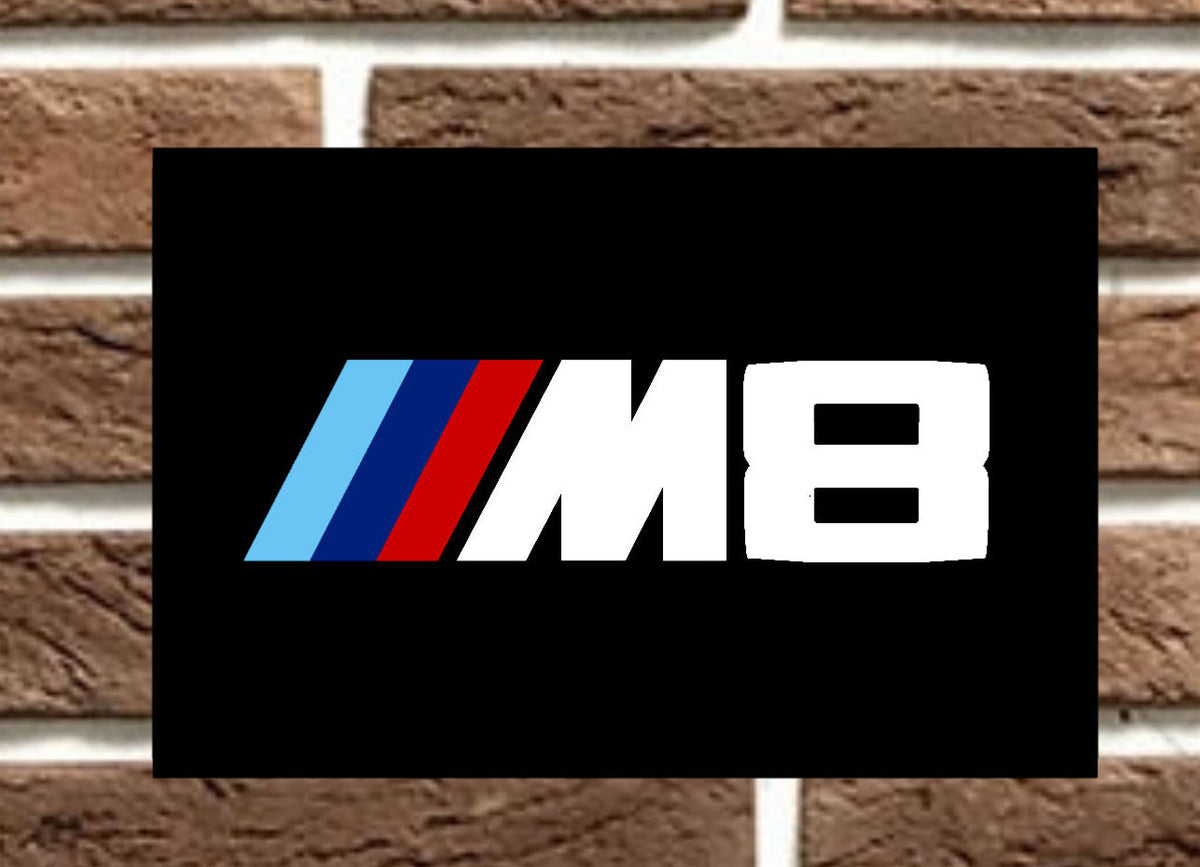 BMW M Car Metal Sign