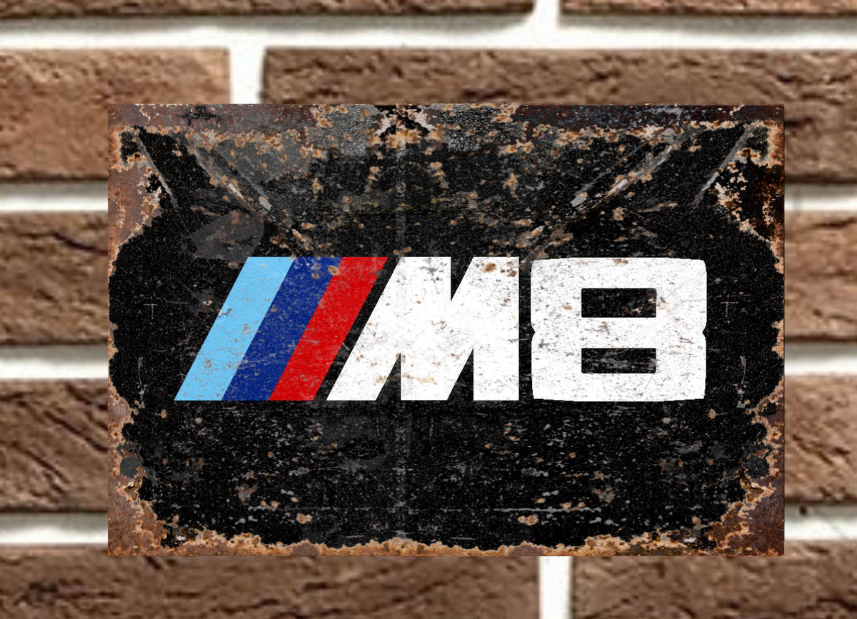 BMW M Car Metal Sign