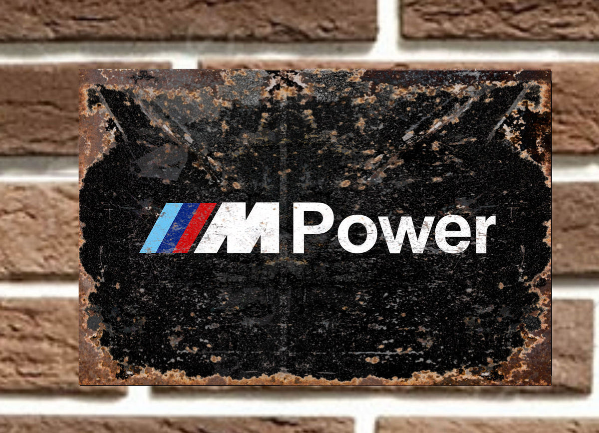 BMW M Car Metal Sign