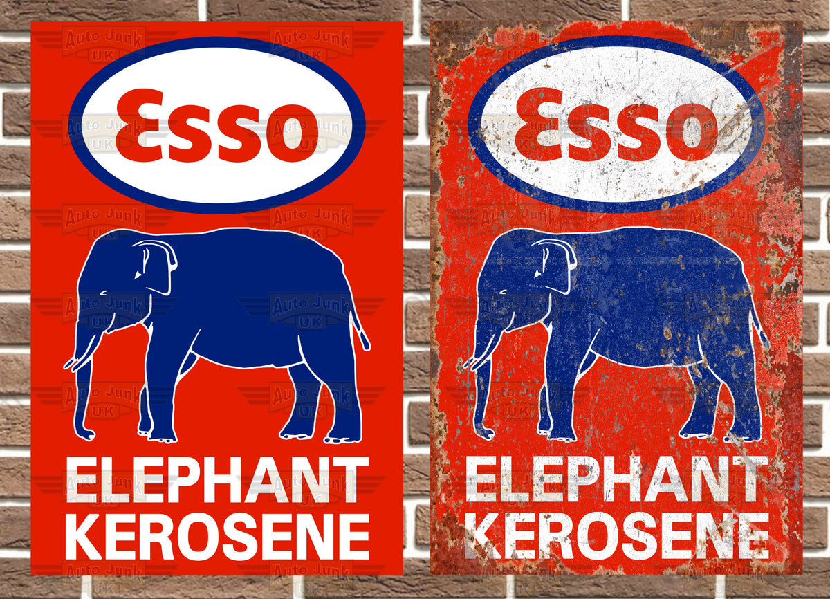 Esso Kerosene Metal Sign – Auto Junk UK Ltd