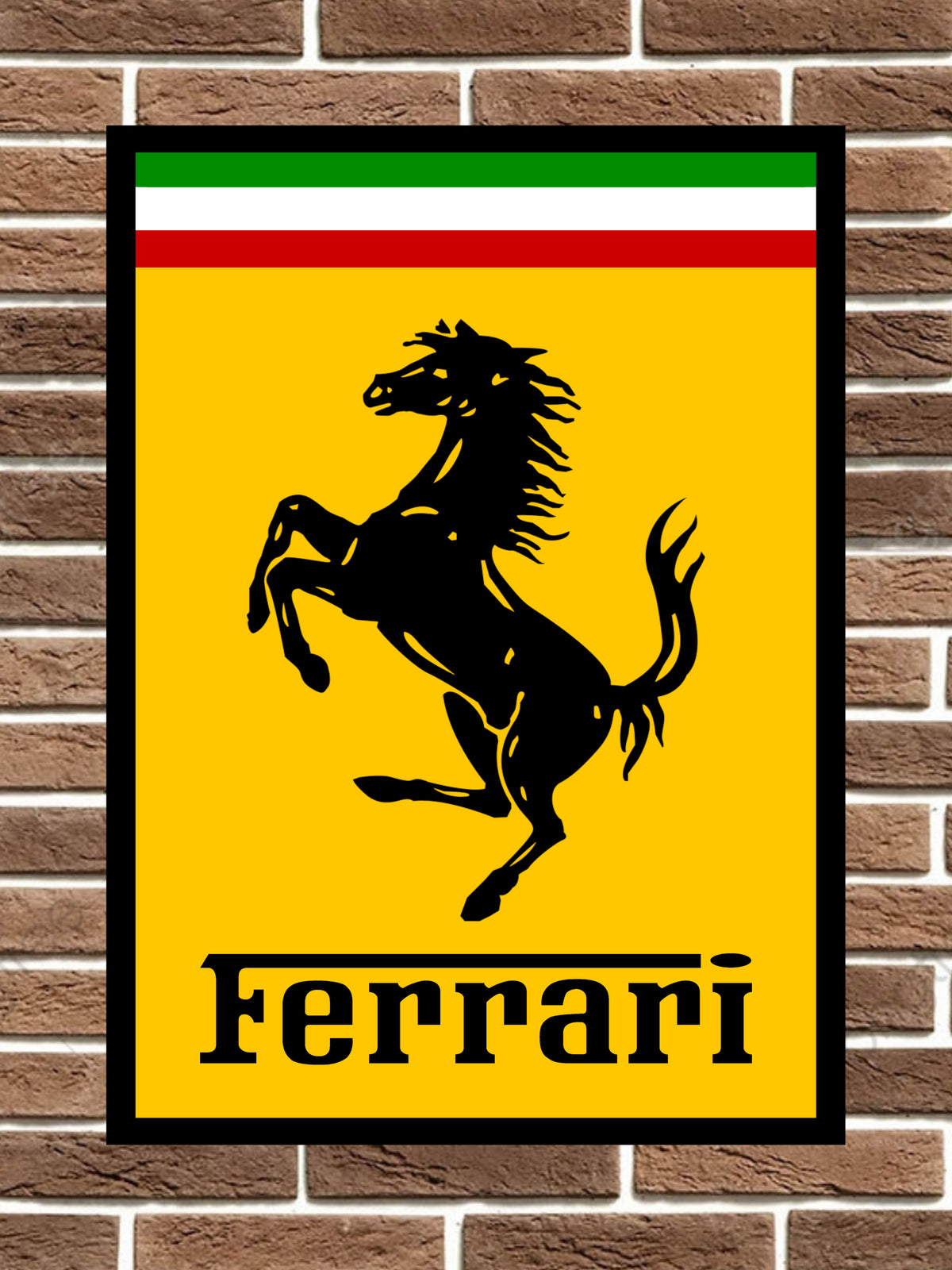 Ferrari Badge Metal Sign
