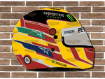 Lewis Hamilton 2017 Replica Helmet Wall Plaque