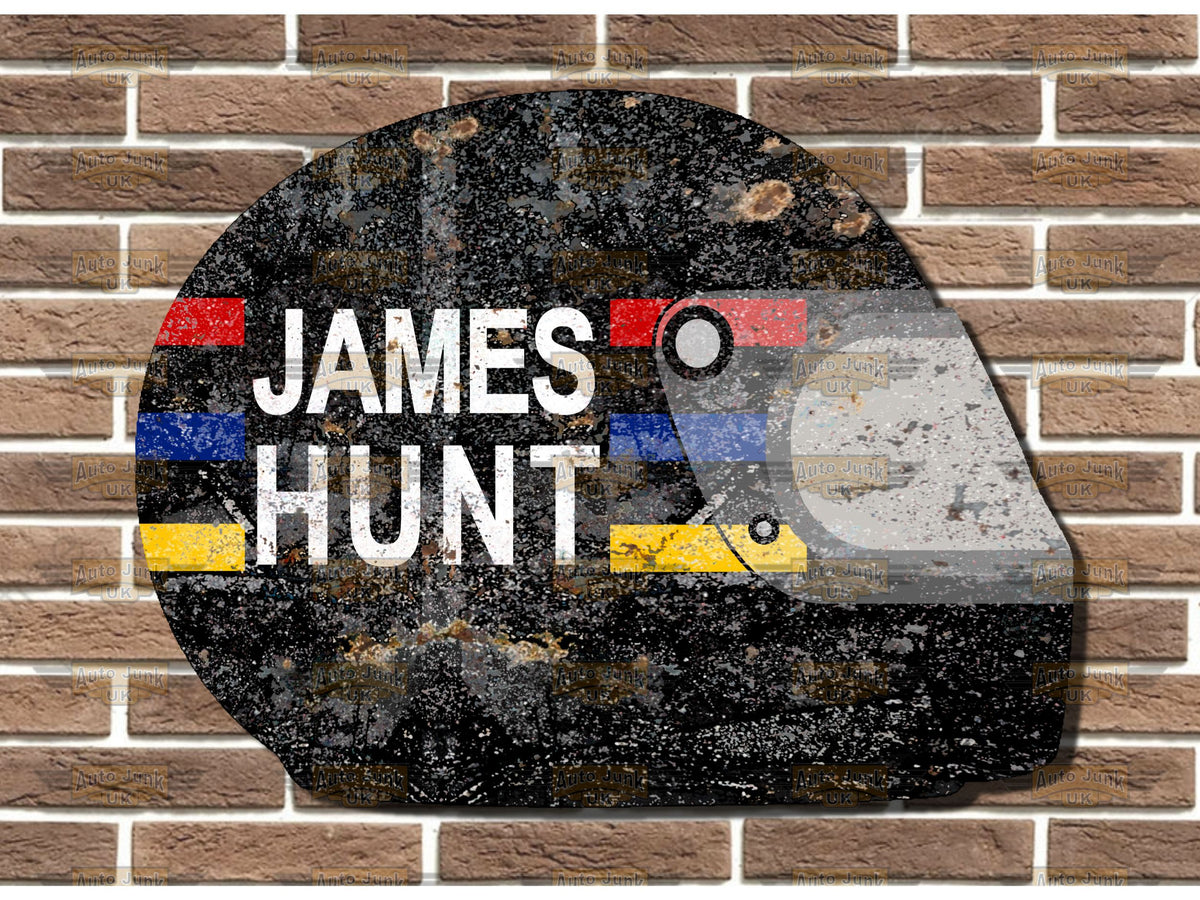 James Hunt Replica Helmet Wall Plaque