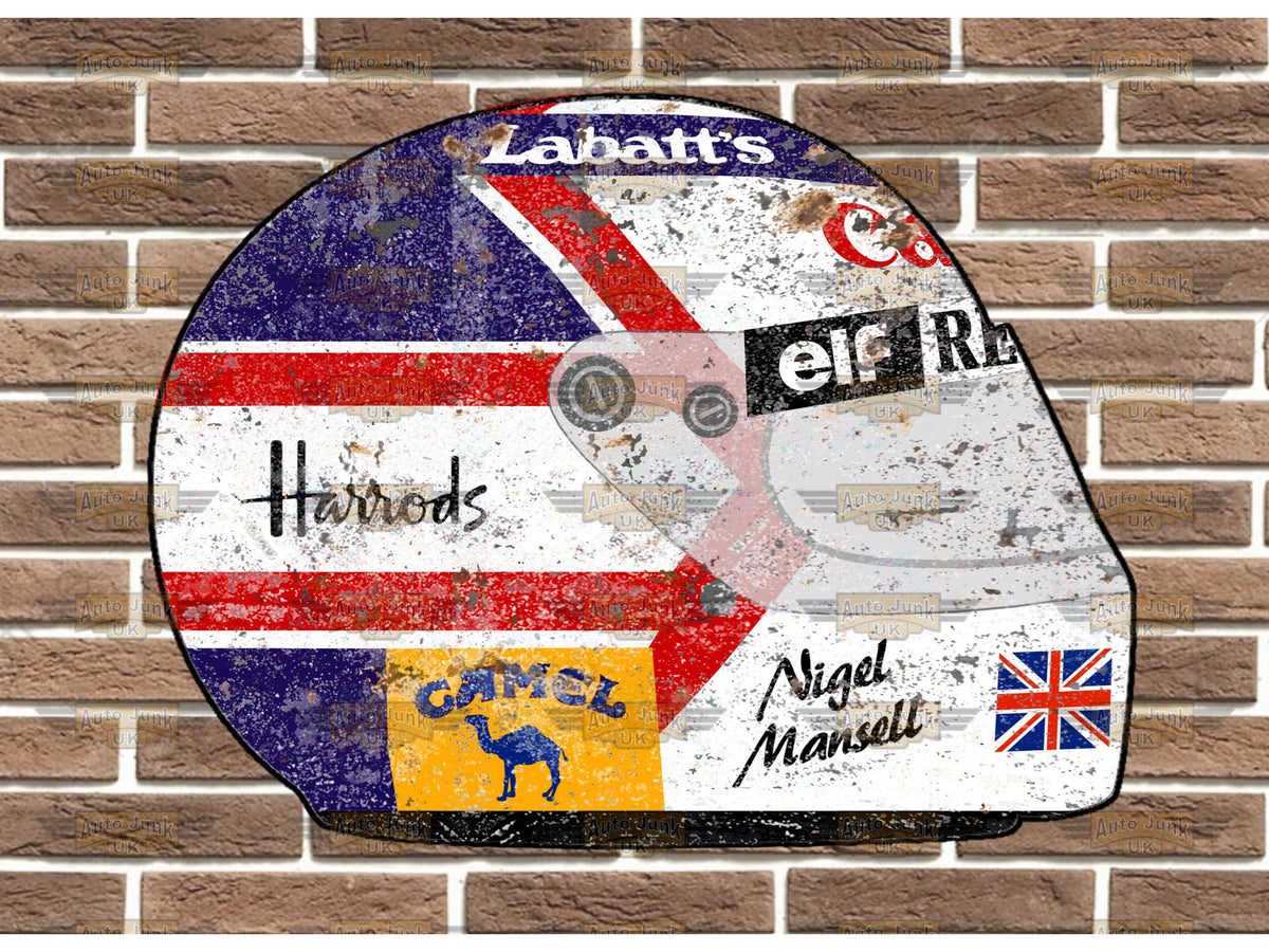 Nigel Mansell 1992 Replica Helmet Wall Plaque