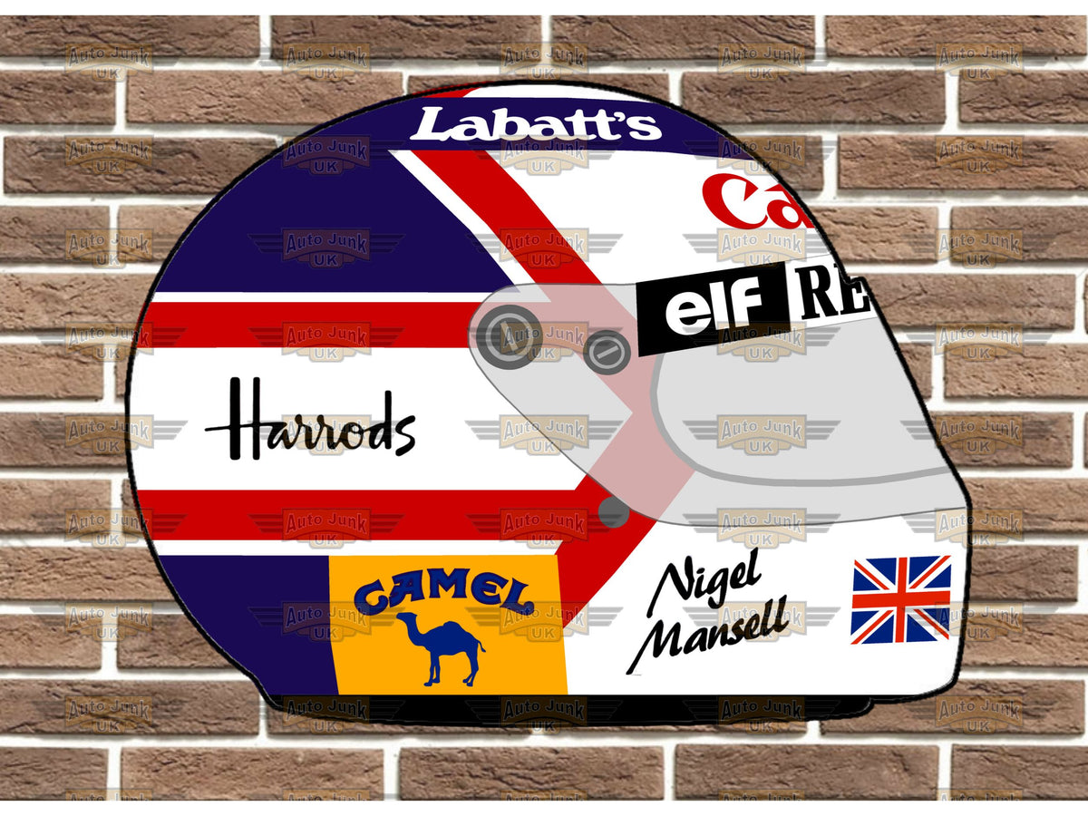 Nigel Mansell 1992 Replica Helmet Wall Plaque