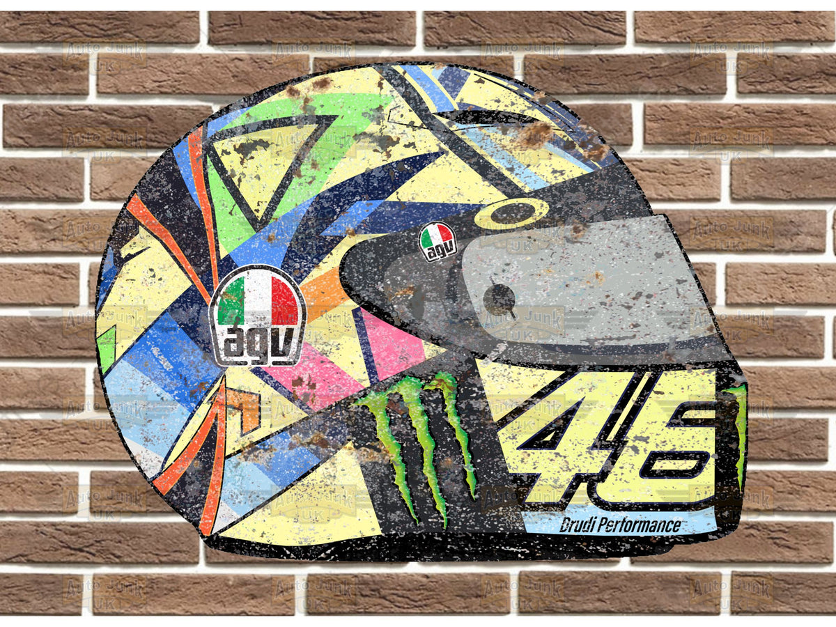 Valentino Rossi Replica Helmet Wall Plaque