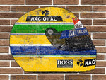 Ayrton Senna Replica McLaren Helmet Wall Plaque