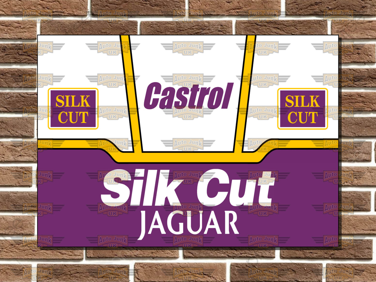 Jaguar Silk Cut Livery Metal Sign