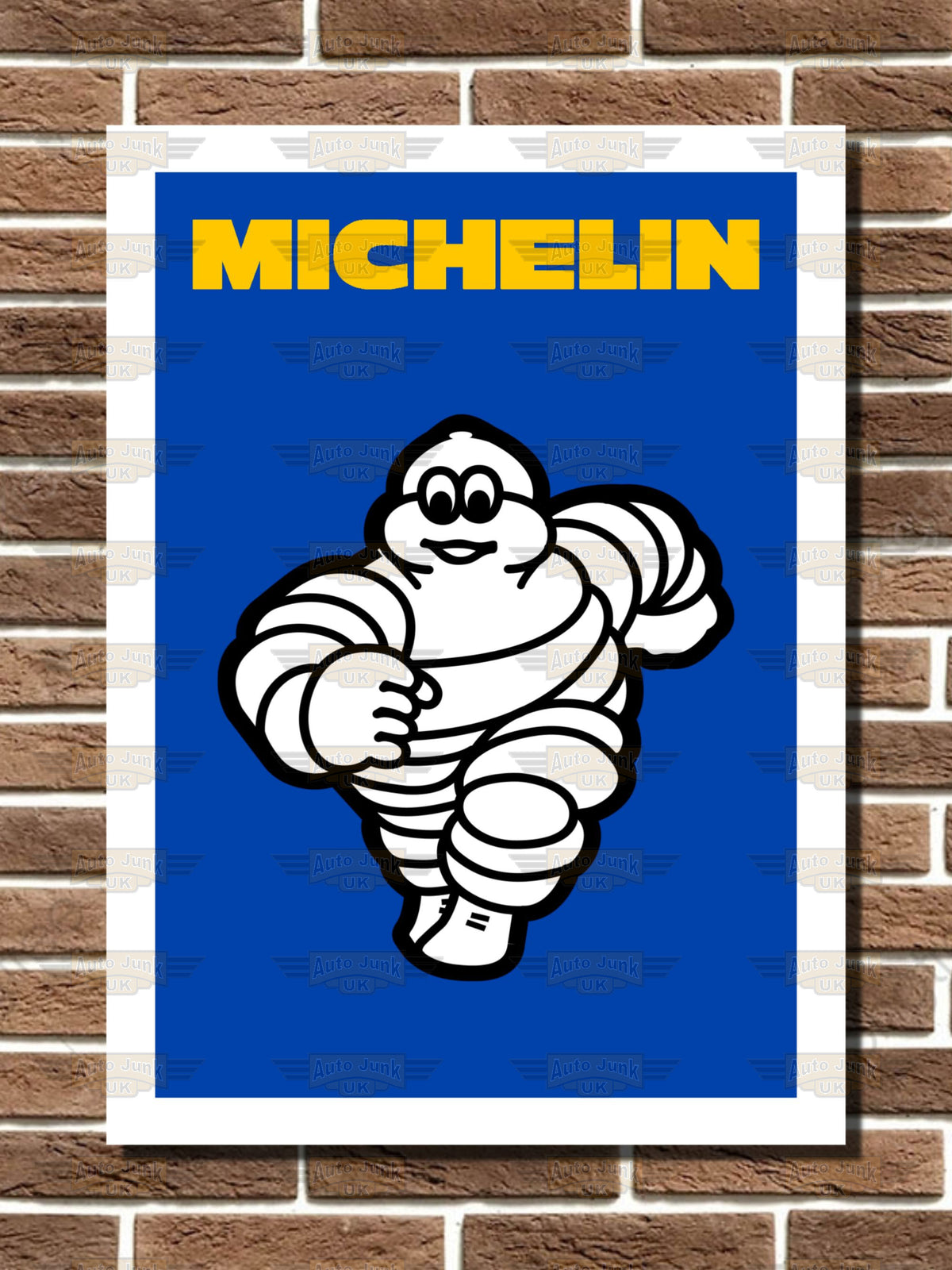 Michelin Man Metal Sign