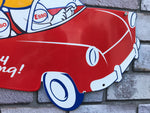 Esso Happy Motoring Enamel Sign