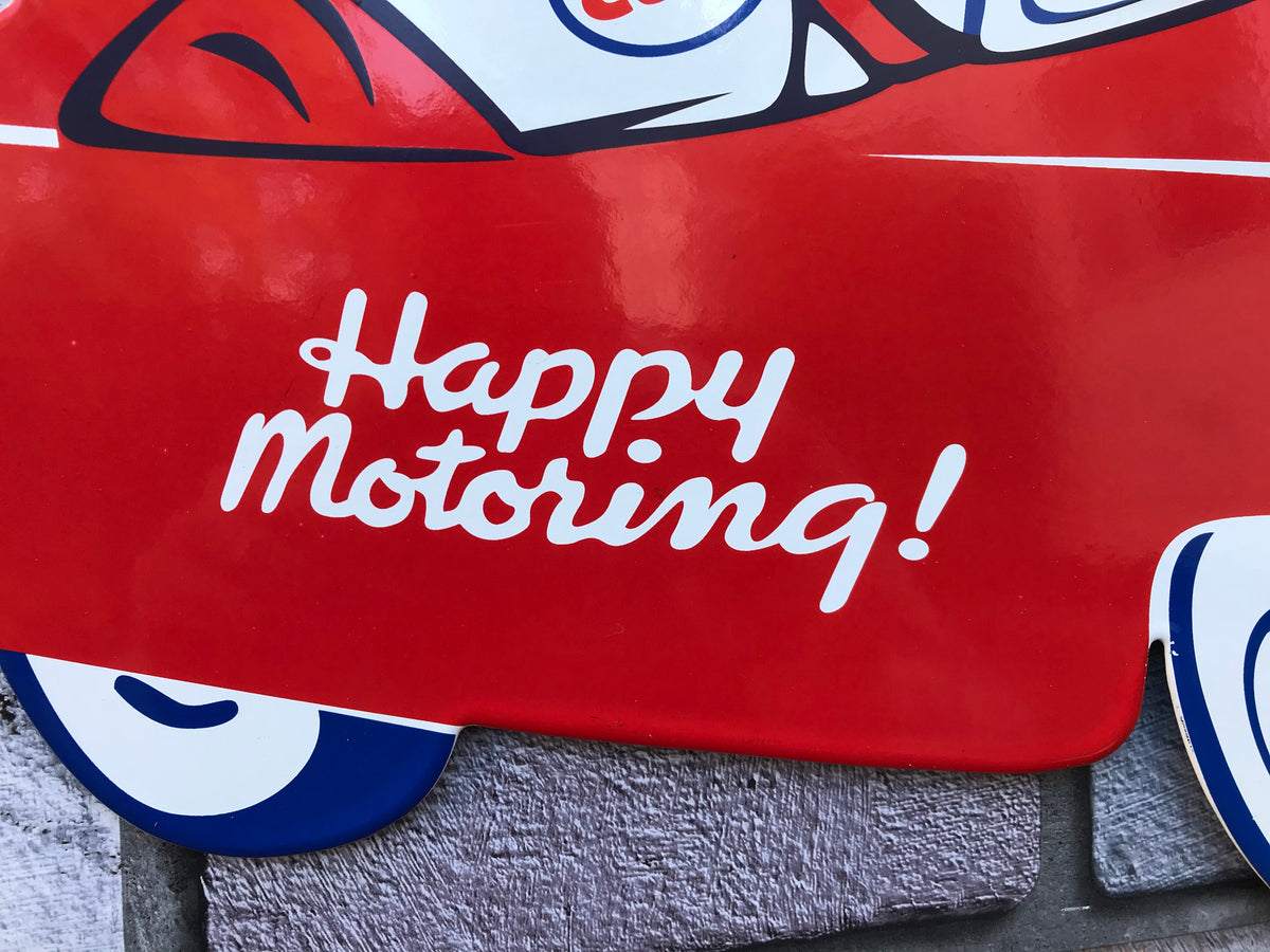 Esso Happy Motoring Enamel Sign