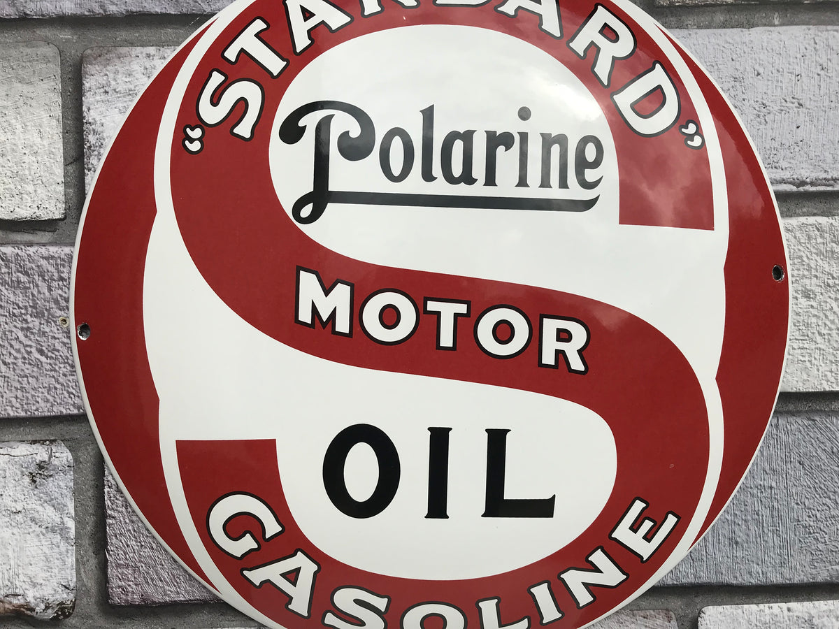 Standard Polarine Enamel Sign