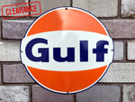 *CLEARANCE* Gulf Enamel Sign
