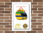 Jim Clark Tribute Replica Helmet Wall Plaque