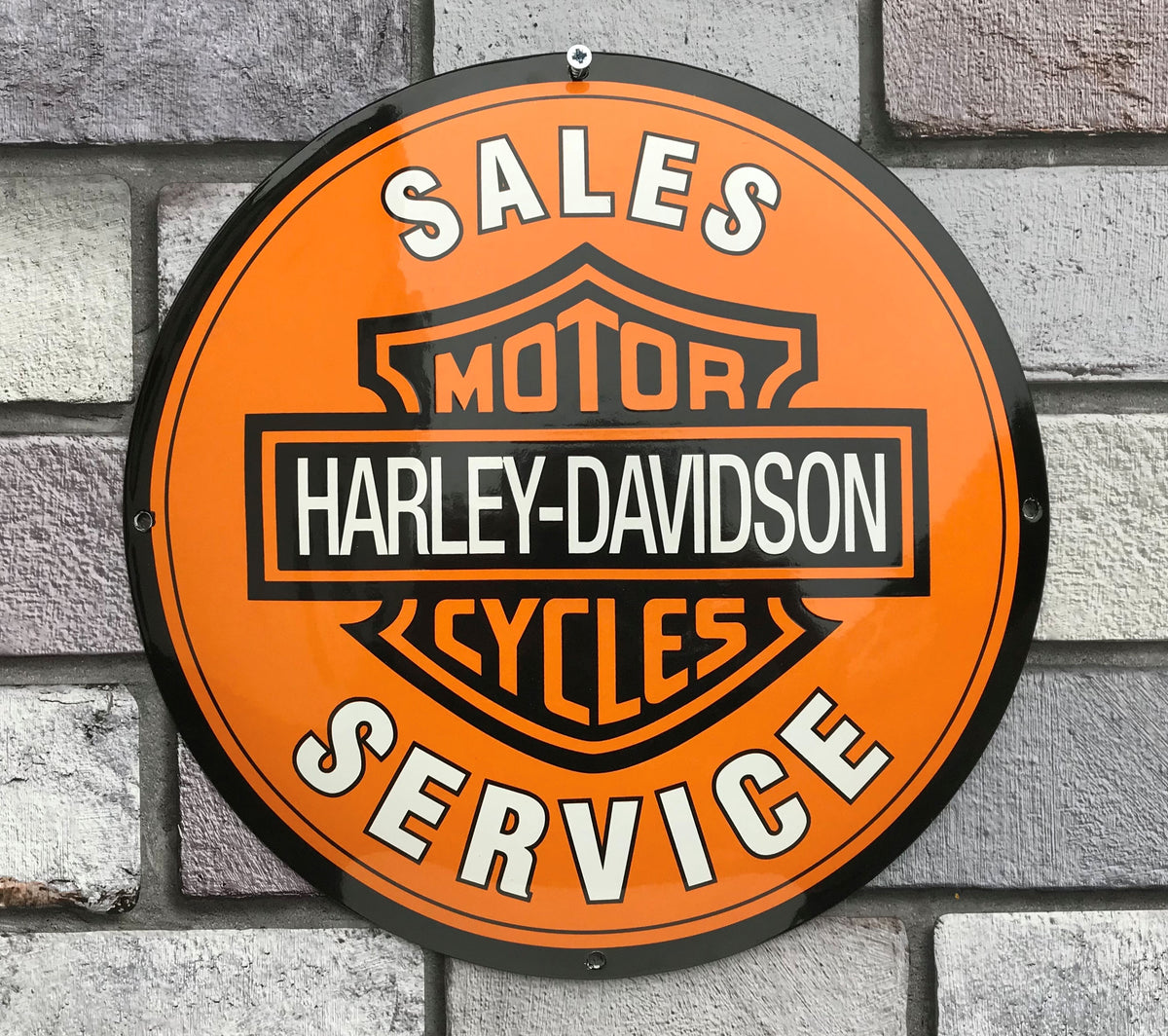 Harley Davidson Enamel Sign