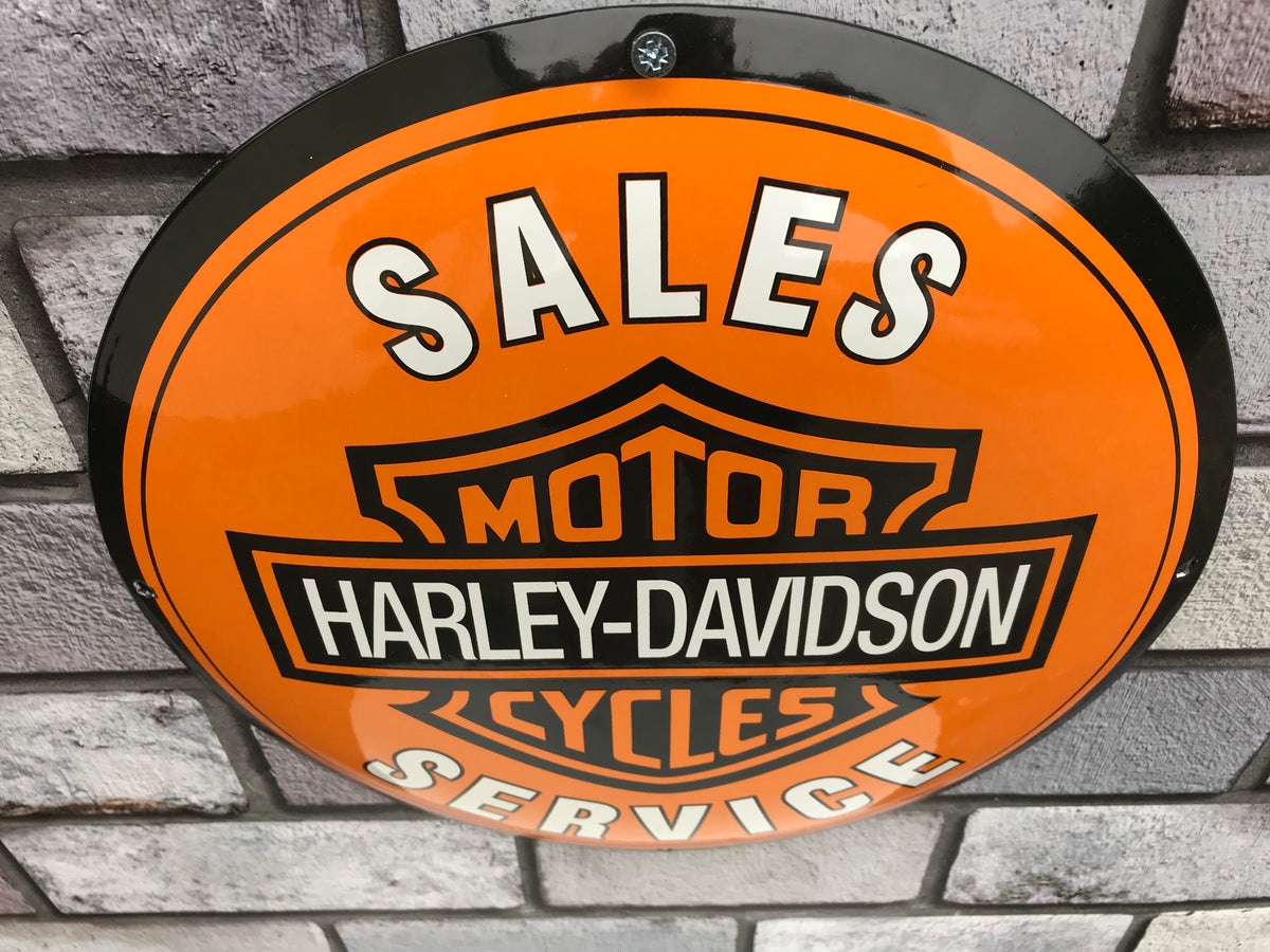 Harley Davidson Enamel Sign