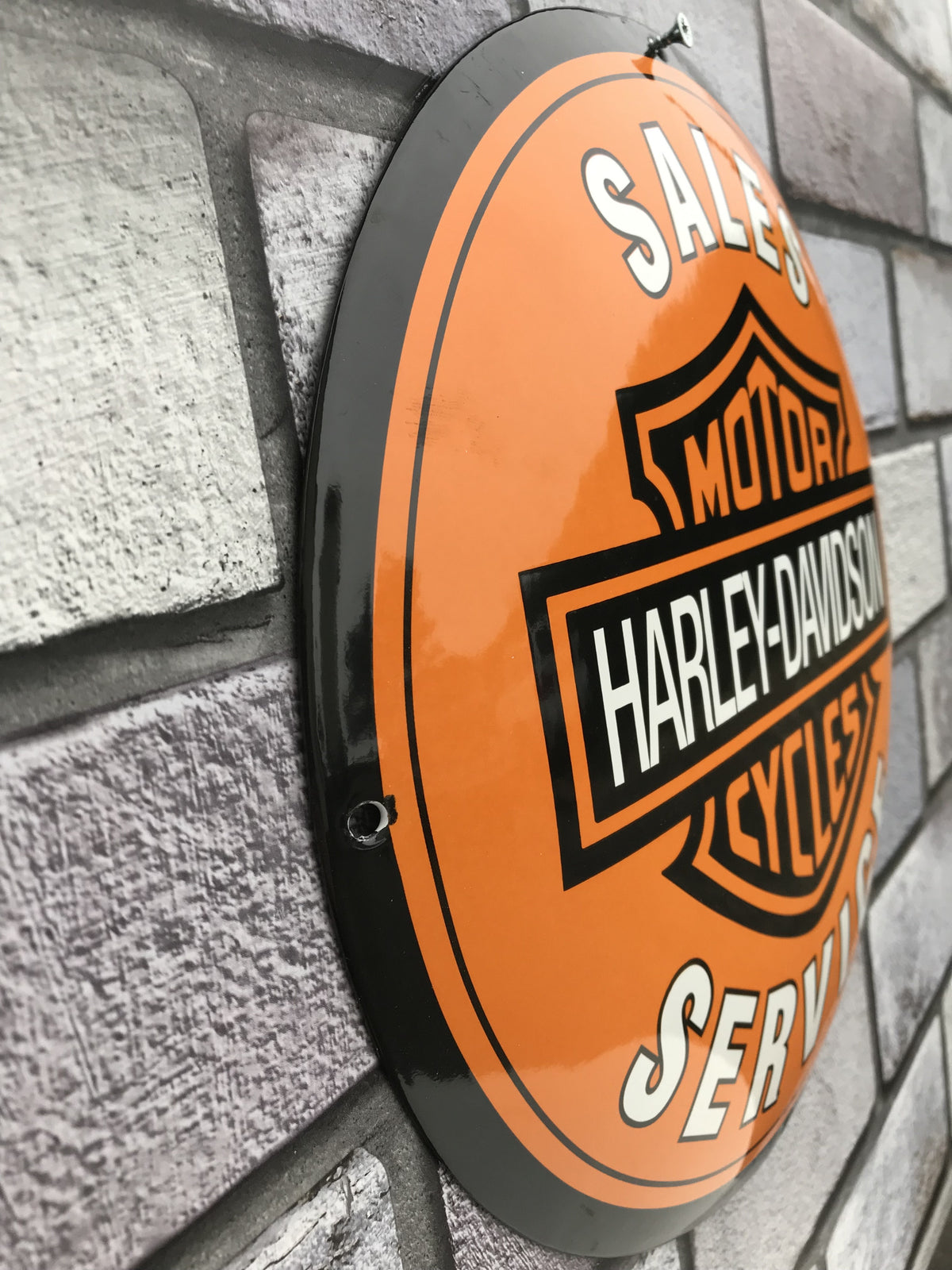 Harley Davidson Enamel Sign