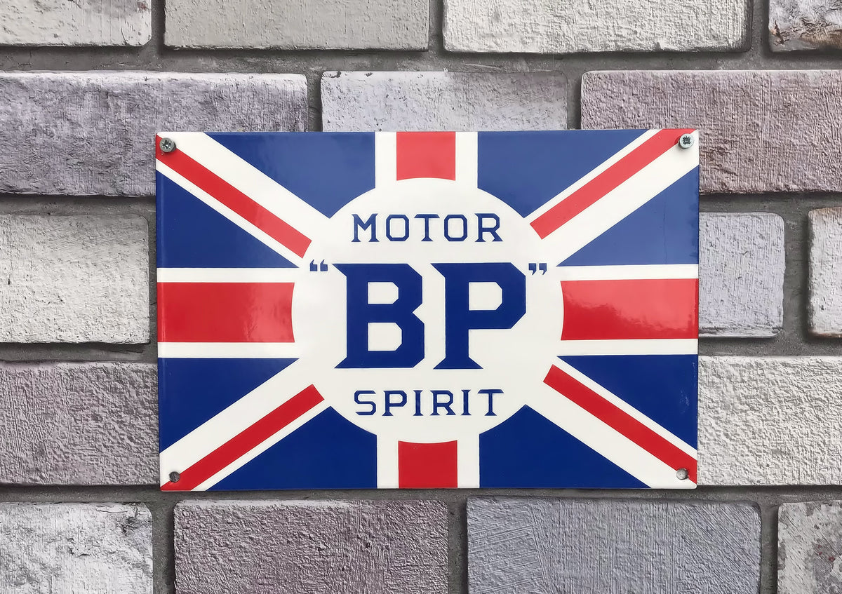 BP Motor Spirit Enamel Sign (rectangle)