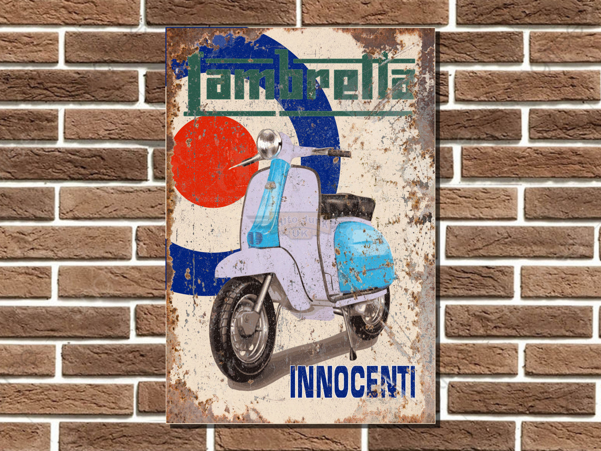 Lambretta Innocenti Metal Sign
