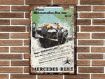Mercedes Benz Hermann Lang 1939 Metal Sign