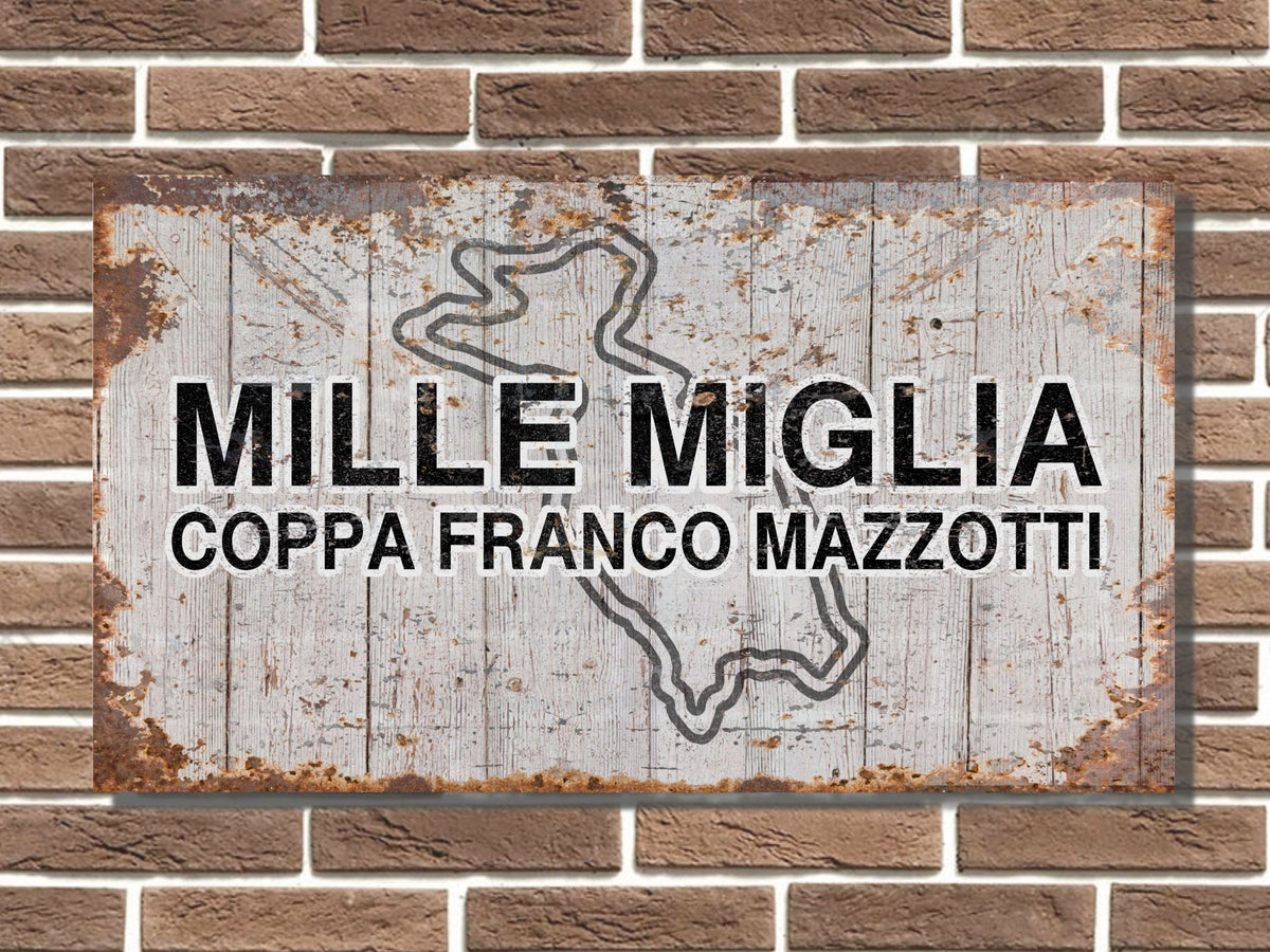 Mille Miglia Circuit Board Sign