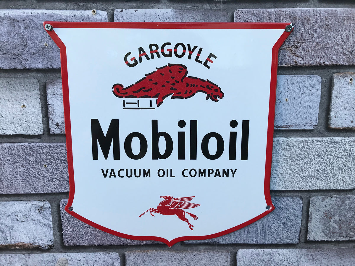 Mobiloil Enamel Sign