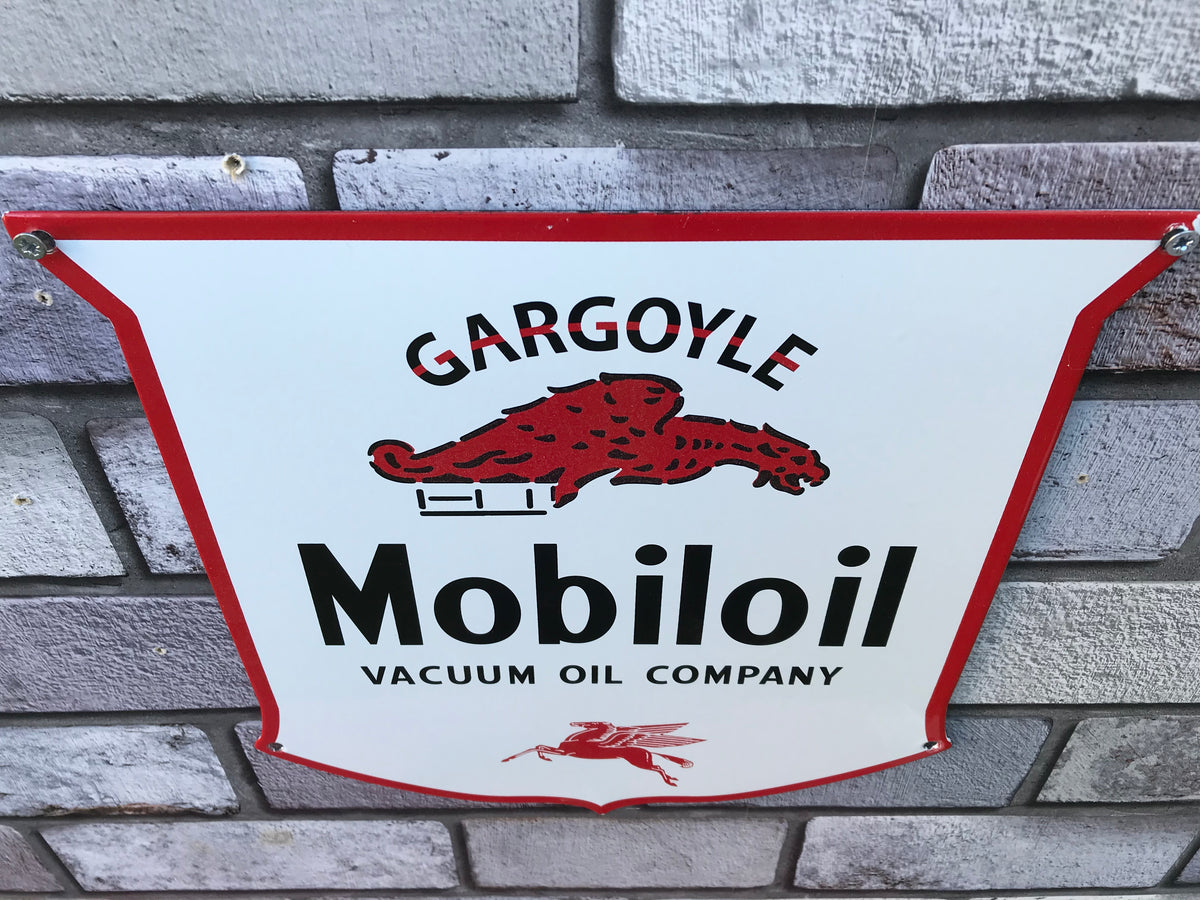 Mobiloil Enamel Sign