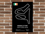 Mondello Park Circuit Layout Metal Sign