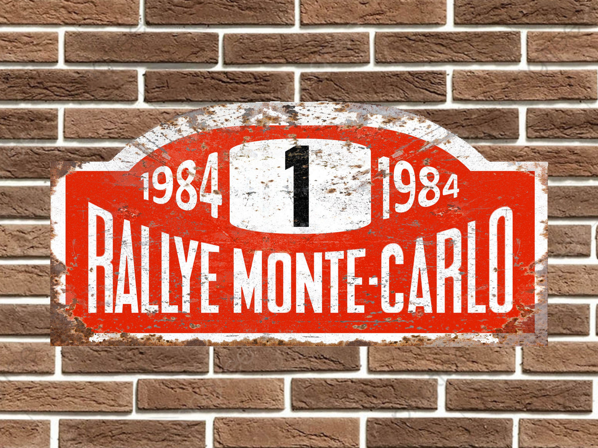 Audi Quattro Rally Monte Carlo Plate