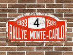 Lancia Delta Integrale Rally Monte Carlo Plate