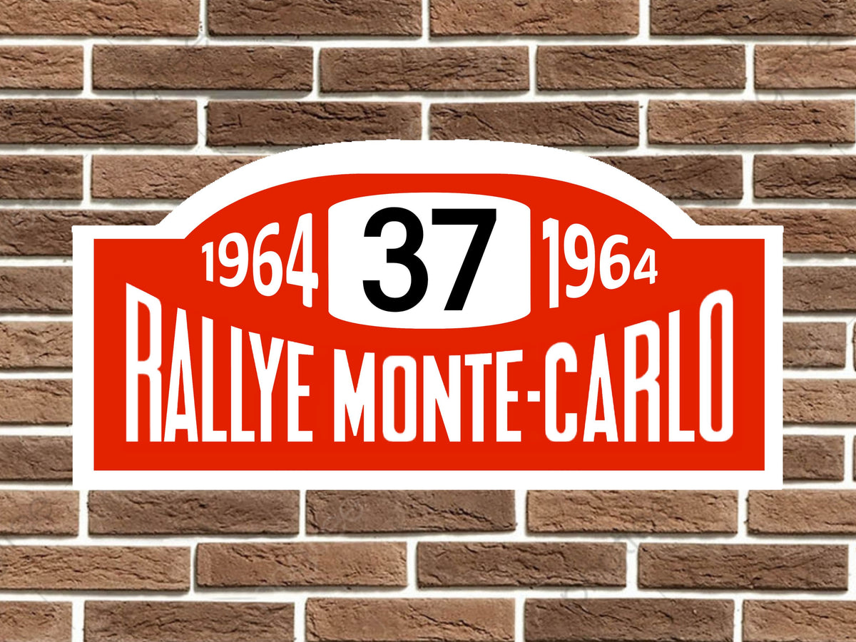Mini Cooper S Rally Monte Carlo Plate