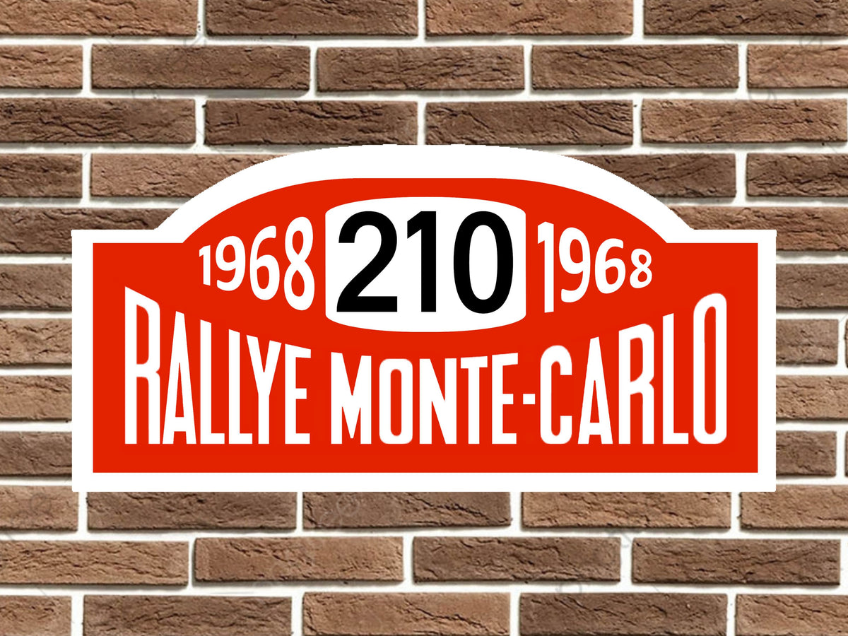 Porsche 911 Rally Monte Carlo Plate
