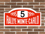 Subaru Impreza WRC (1995) Rally Monte Carlo Plate
