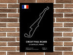 Paul Ricard Circuit Layout Metal Sign
