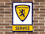Peugeot Service Metal Sign