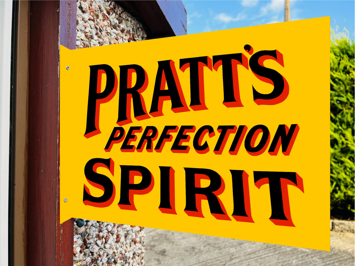 Pratts Perfection Double Sided Metal Flange Sign