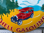 Shell Gasoline Enamel Sign