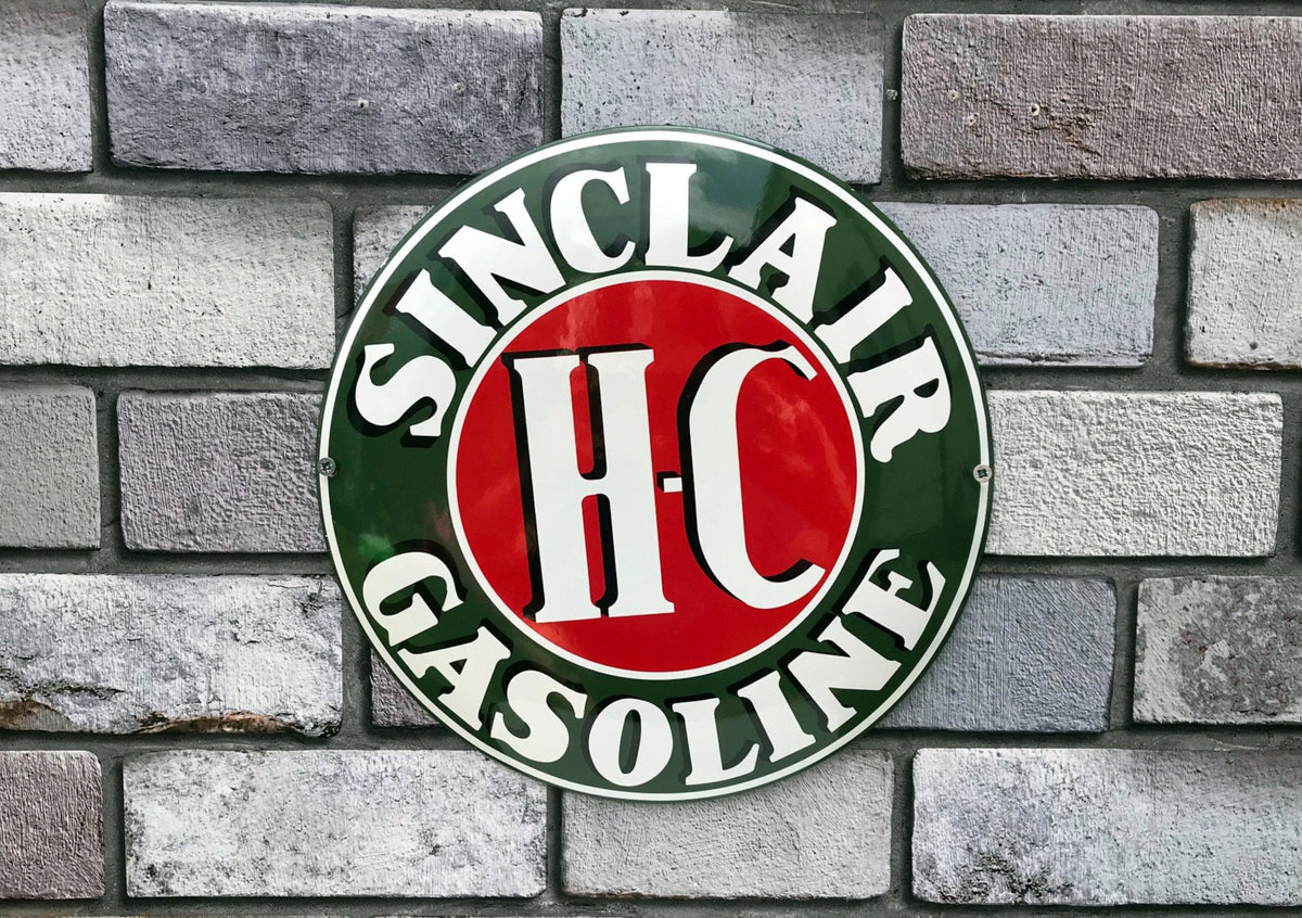 Sinclair HC Gasoline Enamel Sign