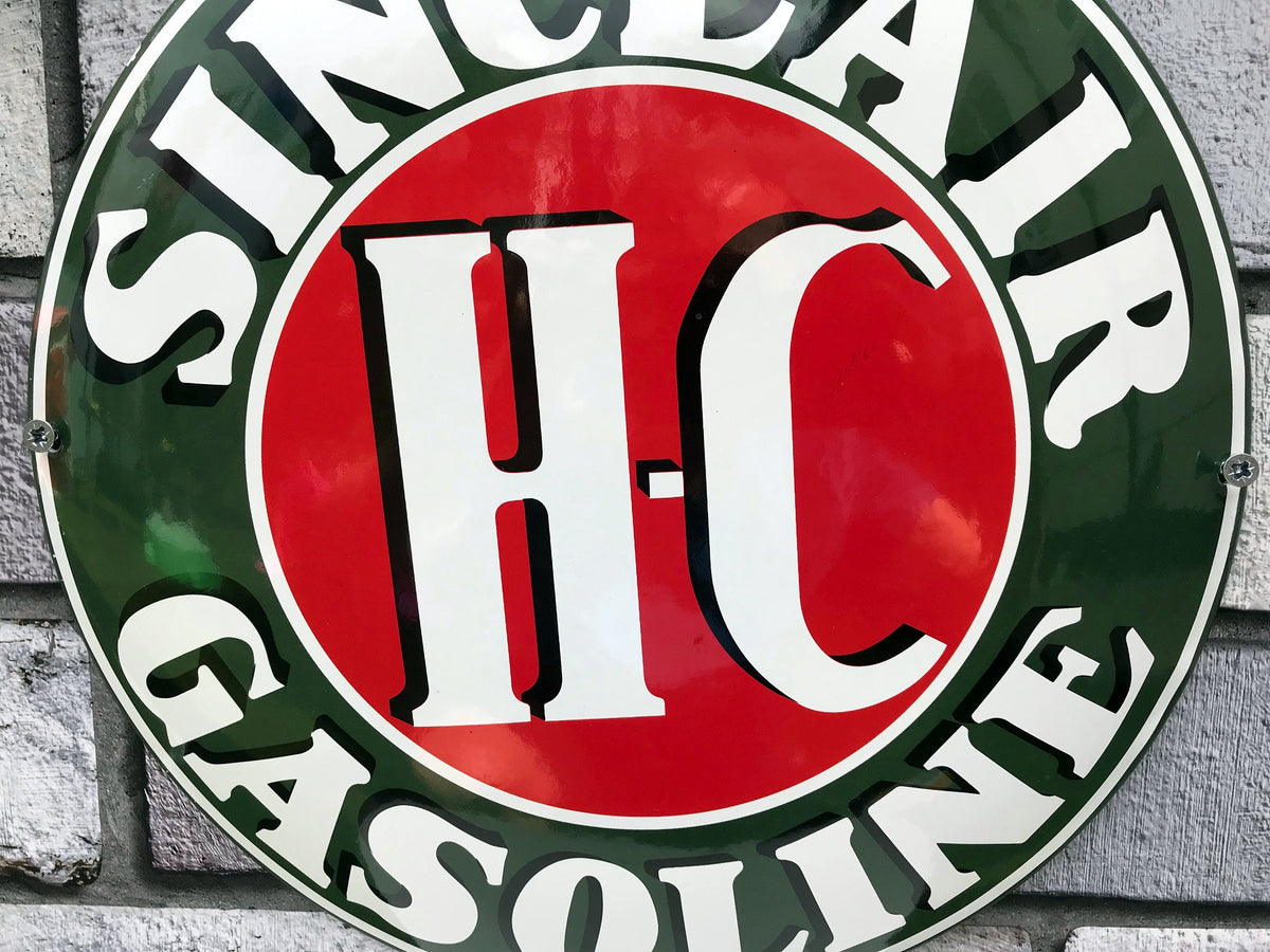 Sinclair HC Gasoline Enamel Sign