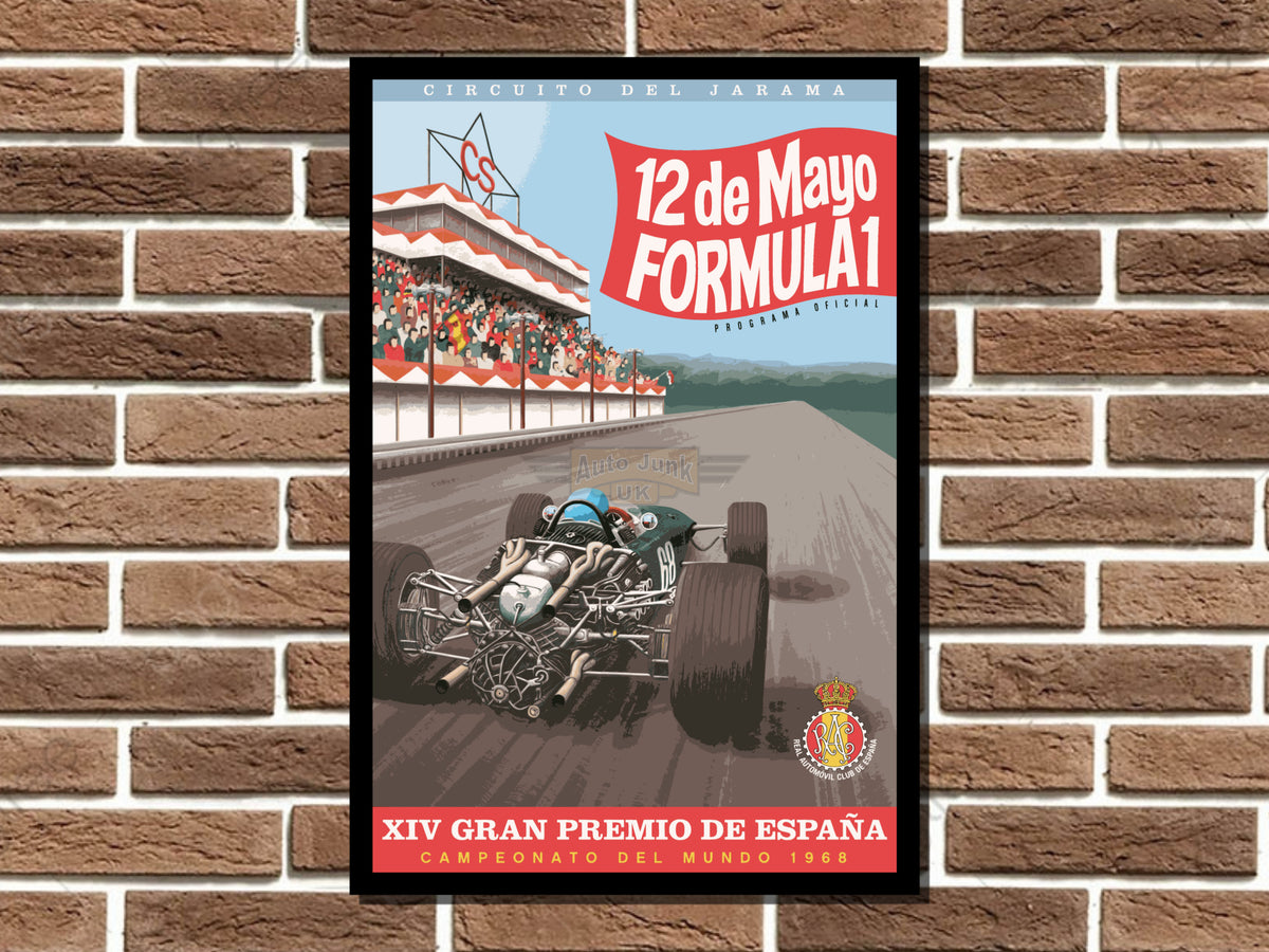 Spanish Grand Prix Metal Sign